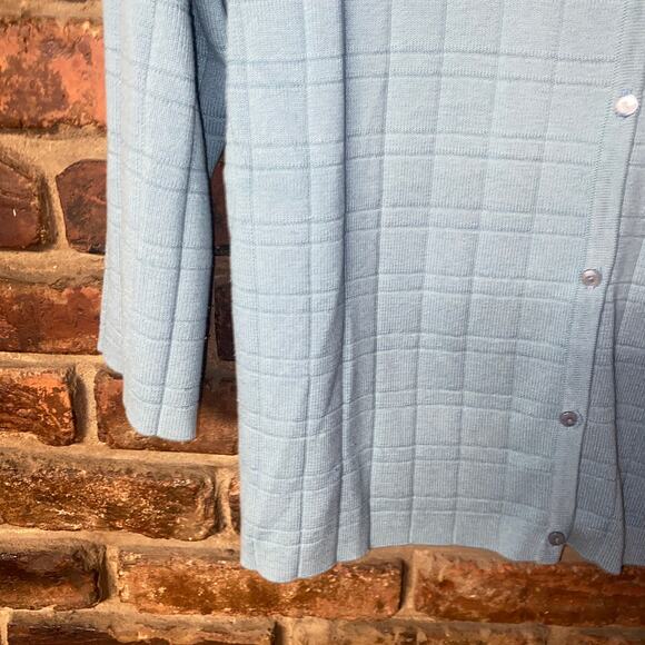 World Republic Clothing Co Bleu Knit Button Down Cardigan Sweater Womens Size 2X - Picture 3 of 5